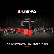BAUMR-AG 20 Tonne Petrol Hydraulic Wood Log Splitter, Horizontal and Vertical Logsplitter - HPS500 V219-LGSPTRBM5C0A
