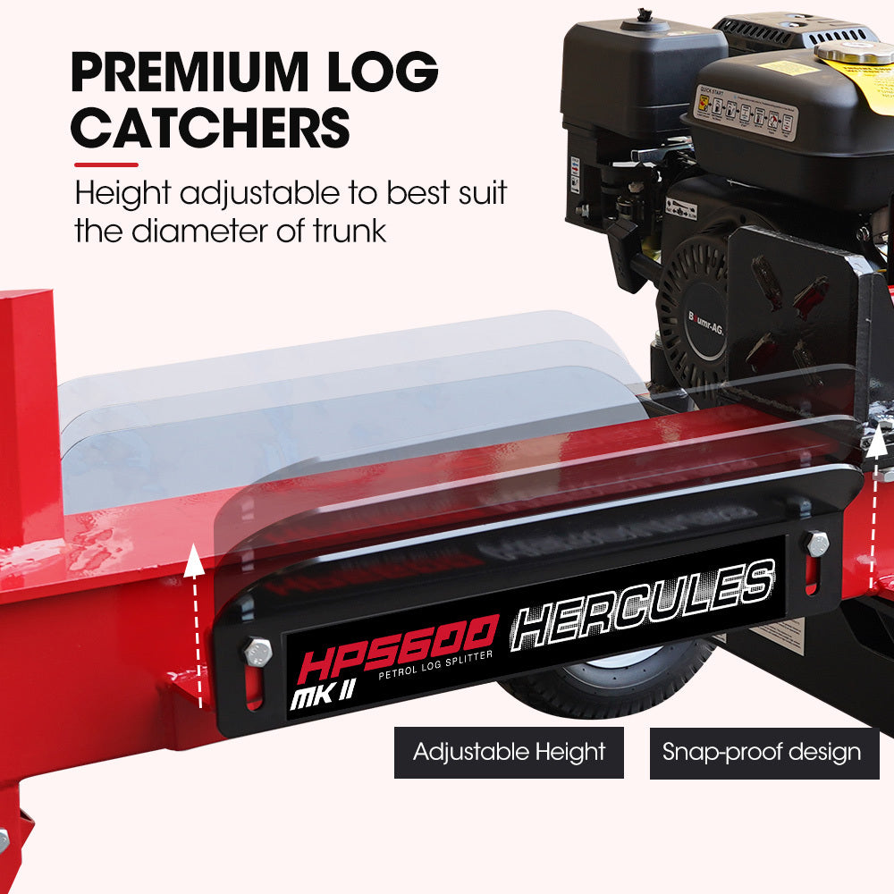 Baumr-AG 20 Tonne Hydraulic Petrol Log Splitter 8HP Wood Firewood Cutter - HPS600 V219-LGSPTRBM6C0B