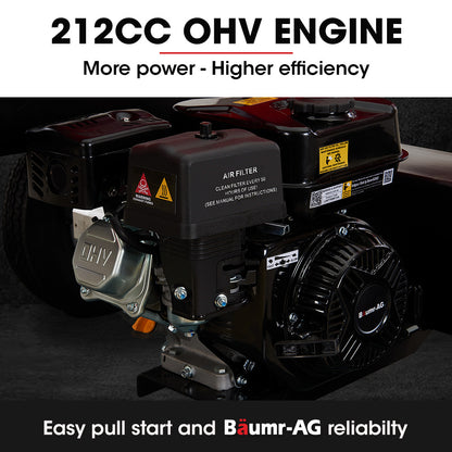 Baumr-AG 40 Tonne Petrol Hydraulic Horizontal and Vertical Towed Wood Log Splitter - HPS700 V219-LGSPTRBM7C0A
