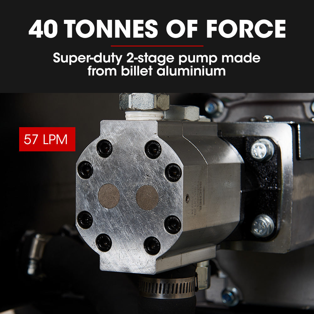 Baumr-AG 40 Tonne Petrol Hydraulic Horizontal and Vertical Towed Wood Log Splitter - HPS700 V219-LGSPTRBM7C0A