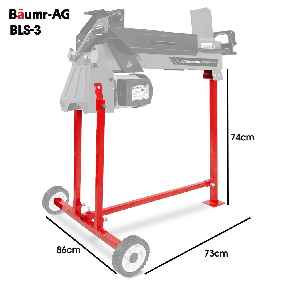 BAUMR-AG Stand for HPS2600E and HPS3200E Log Splitter, 735mm Raised Work Platform, Powder-Coated Steel Support Base, Heavy-Duty Frame