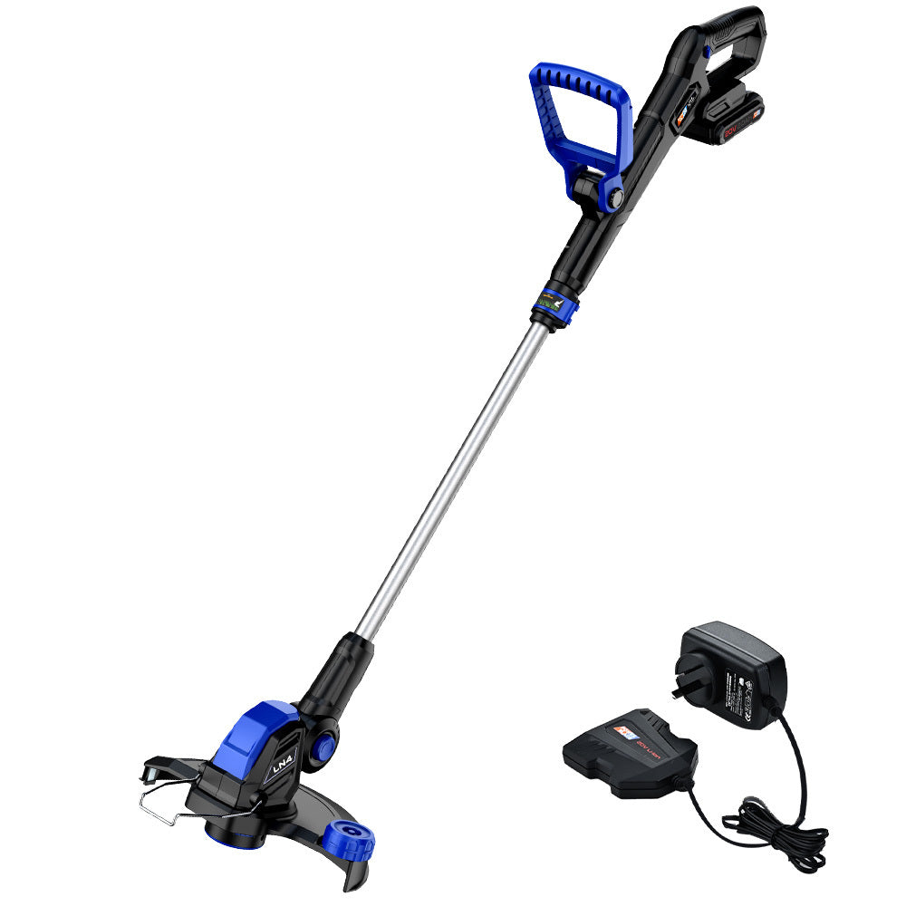 POWERBLADE LN4 20V Cordless Electric Line Trimmer & Garden Edger Kit, with Battery and Fast Charger V219-LTMCLSPBLN2A