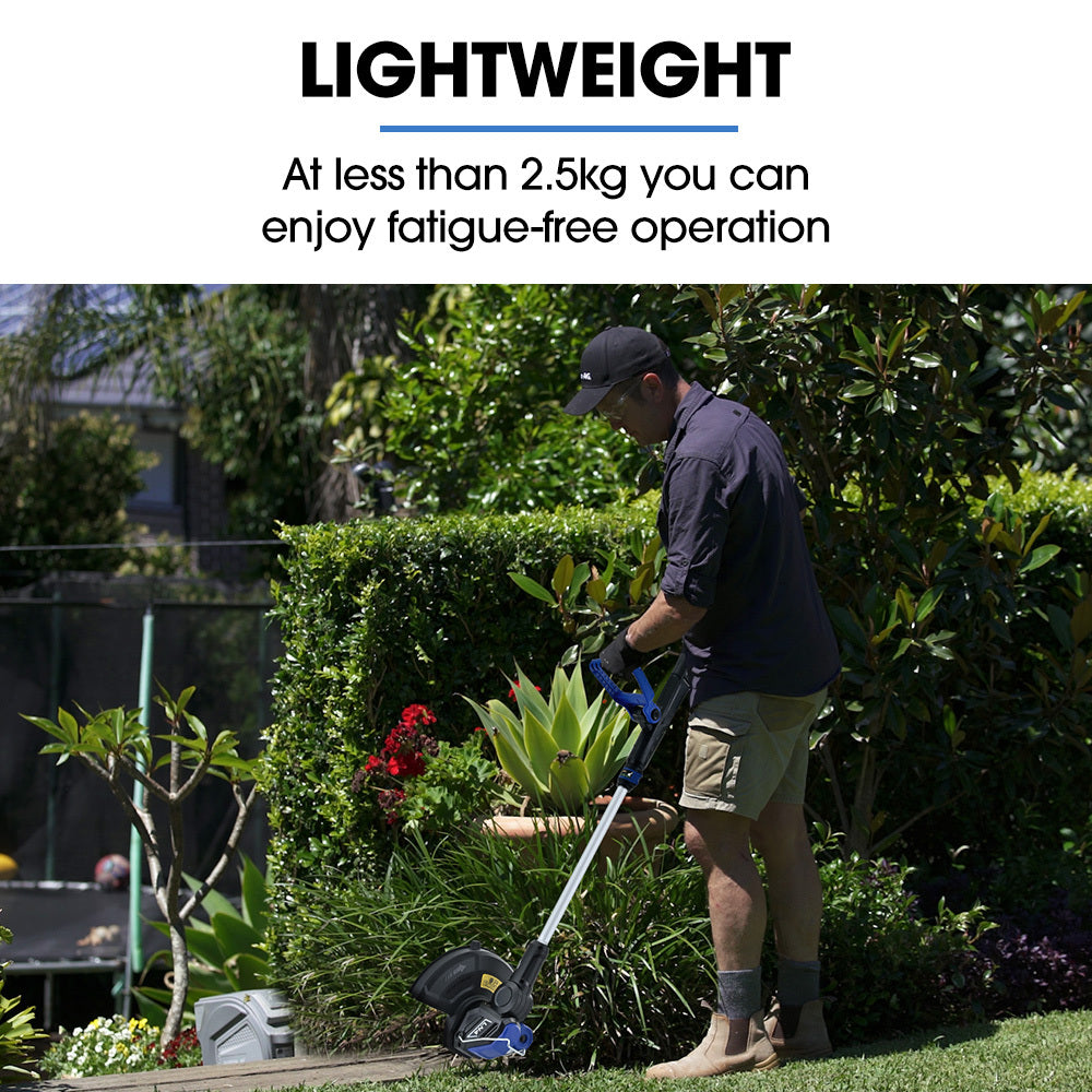 POWERBLADE LN4 20V Cordless Electric Line Trimmer & Garden Edger Kit, with Battery and Fast Charger V219-LTMCLSPBLN2A