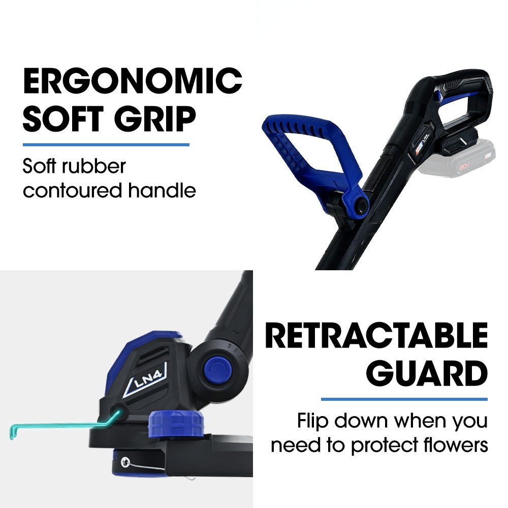 POWERBLADE LN4 20V Cordless Electric Line Trimmer & Garden Edger, Skin Only V219-LTMCLSPBSL2A