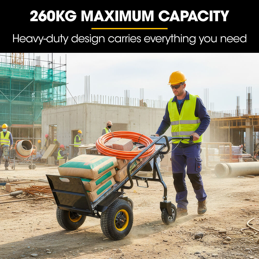 BAUMR-AG 40V Li-ion 260kg Electric Powered Hand Truck Trolley, 400W Brushless motor, Up to 6km/h, 4hr V219-MATPTLBM1M0A