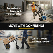 BAUMR-AG 40V Li-ion 260kg Electric Powered Hand Truck Trolley, 400W Brushless motor, Up to 6km/h, 4hr V219-MATPTLBM1M0A