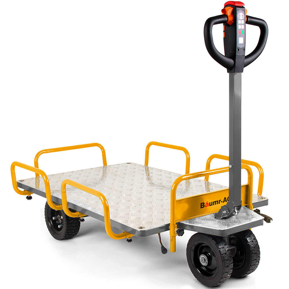 BAUMR-AG 40V Li-ion 400kg Electric Powered Platform Trolley, Adjustable Tray, Utility Cart Trolley for V219-MATPTLBM1M2A