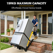 BAUMR-AG Electric Stair Climbing Hand Truck 159kg Load, Foldable Motorised Dolly Cart for Moving Furniture V219-MATSTCBM1CYA