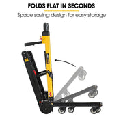 BAUMR-AG Electric Stair Climbing Hand Truck 159kg Load, Foldable Motorised Dolly Cart for Moving Furniture V219-MATSTCBM1CYA