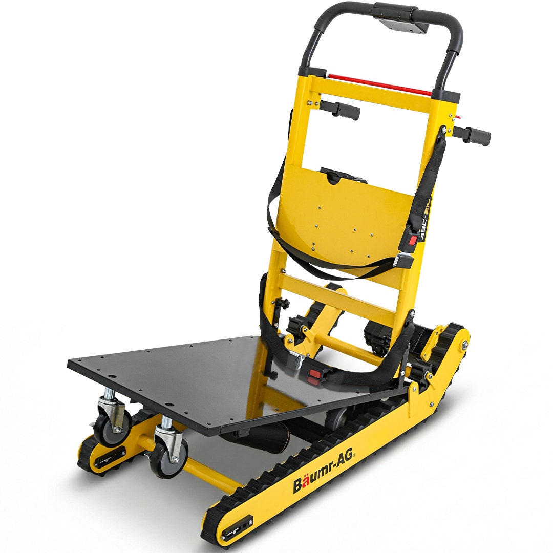 BAUMR-AG Heavy Duty 400W Electric Stair Climbing Hand Truck 210kg Load, Adjustable Tilt, Foldable Motorised V219-MATSTCBM4CYA