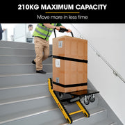 BAUMR-AG Heavy Duty 400W Electric Stair Climbing Hand Truck 210kg Load, Adjustable Tilt, Foldable Motorised V219-MATSTCBM4CYA