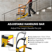 BAUMR-AG Heavy Duty 400W Electric Stair Climbing Hand Truck 210kg Load, Adjustable Tilt, Foldable Motorised V219-MATSTCBM4CYA
