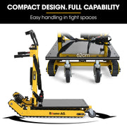 BAUMR-AG Heavy Duty 400W Electric Stair Climbing Hand Truck 210kg Load, Adjustable Tilt, Foldable Motorised V219-MATSTCBM4CYA