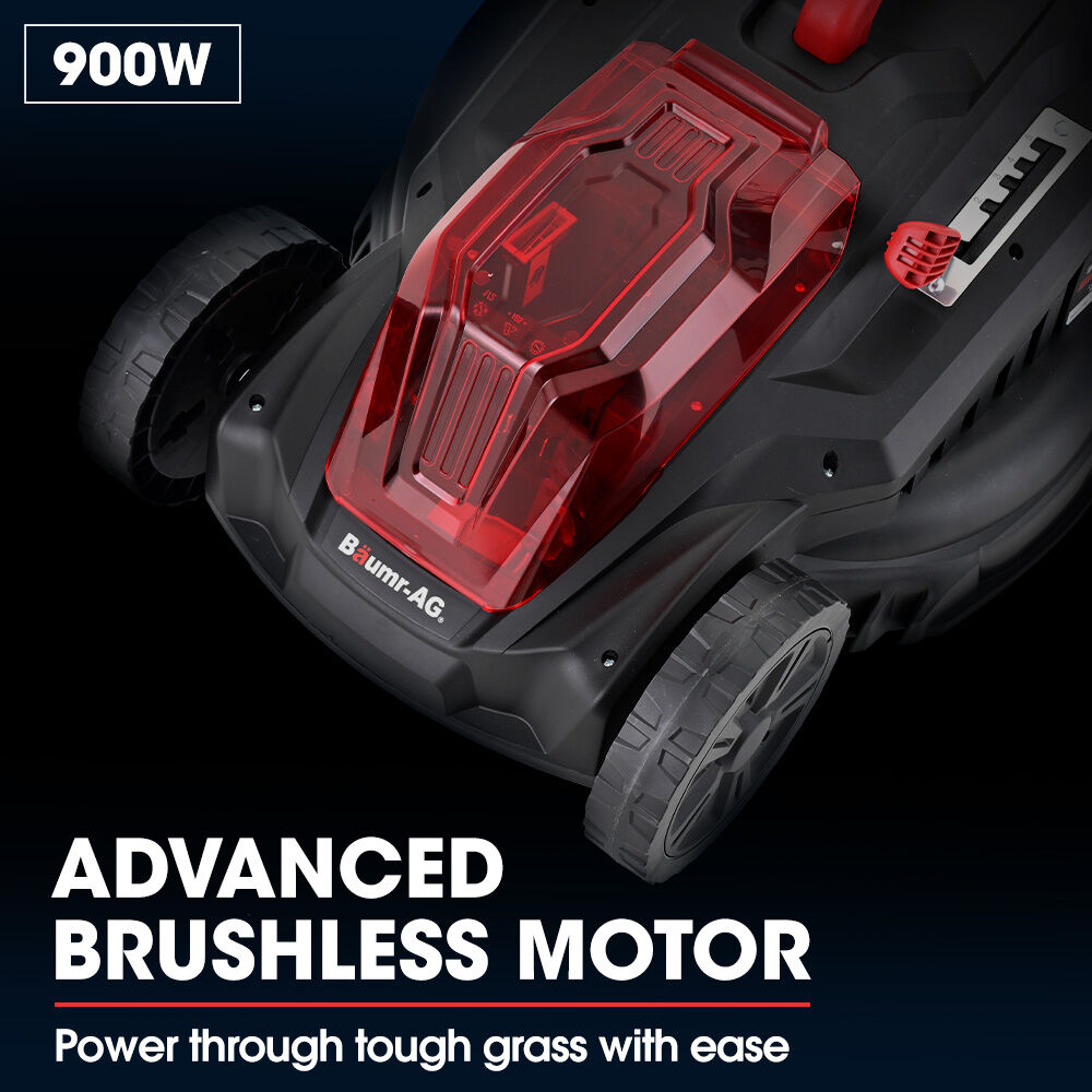 BAUMR-AG 520CX 40V SYNC 17" Cordless Lawn Mower Kit, Fast Charger, 2 x 4Ah Battery, 5 Cutting Heights, V219-MOWCLSBM520A