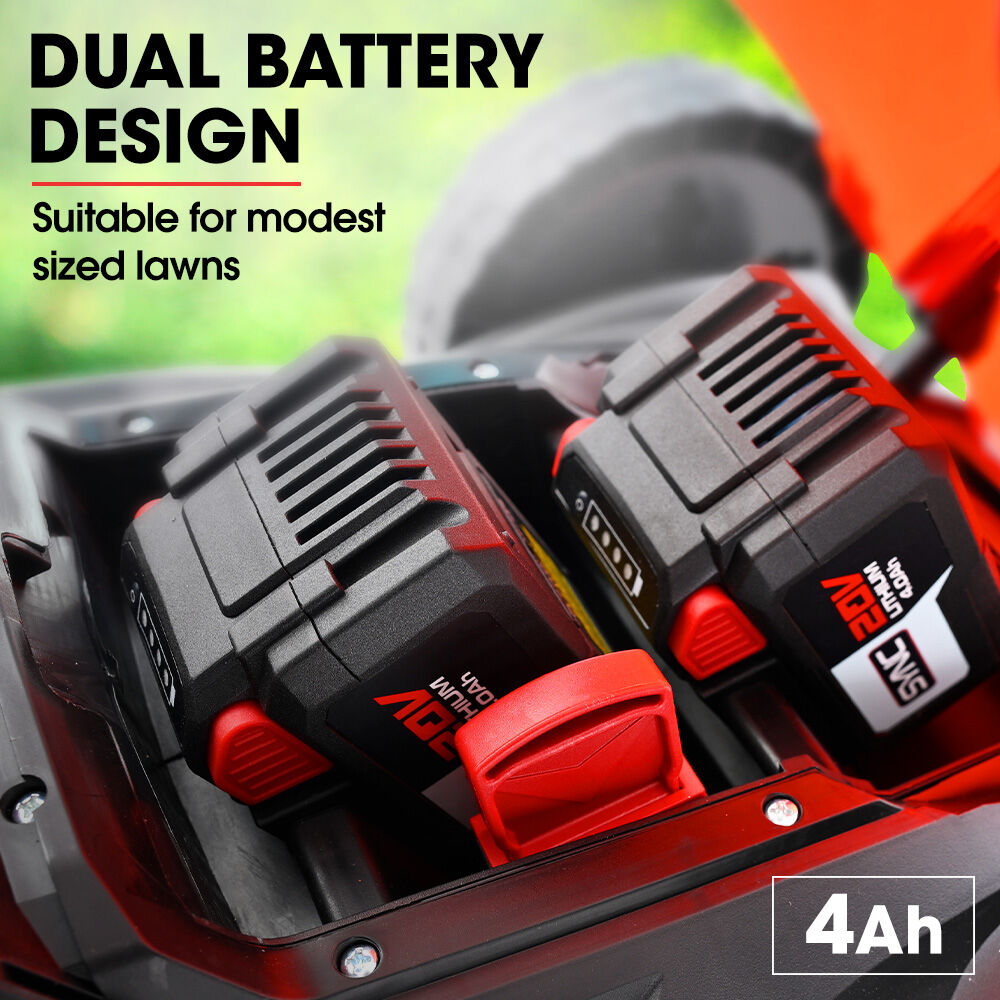 BAUMR-AG 520CX 40V SYNC 17" Cordless Lawn Mower Kit, Fast Charger, 2 x 4Ah Battery, 5 Cutting Heights, V219-MOWCLSBM520A