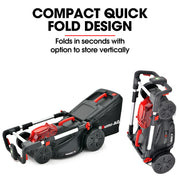 BAUMR-AG 520CX 40V SYNC 17" Cordless Lawn Mower Kit, Fast Charger, 2 x 4Ah Battery, 5 Cutting Heights, V219-MOWCLSBM520A