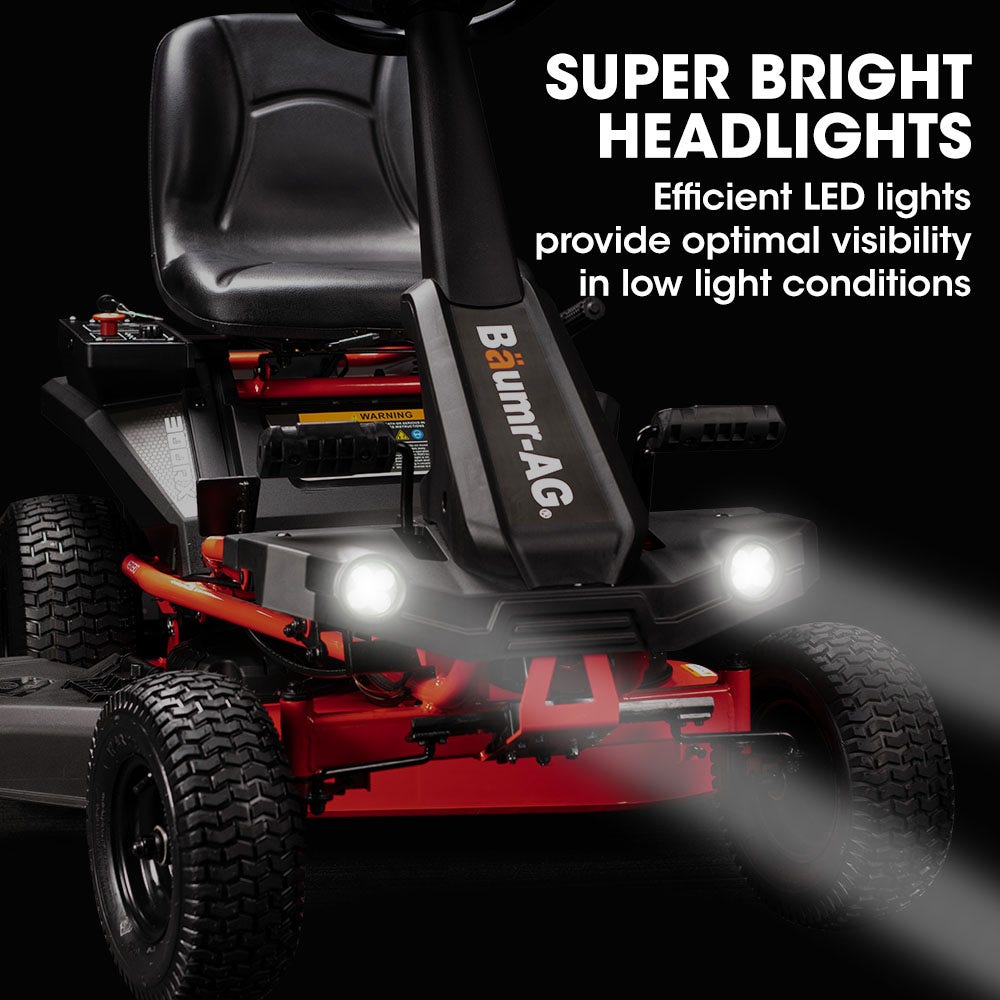 BAUMR-AG 30 Inch 48V Electric Ride On Lawn Mower Brushless Lawnmower 30" - 300RX V219-MOWCLSBMRAR30