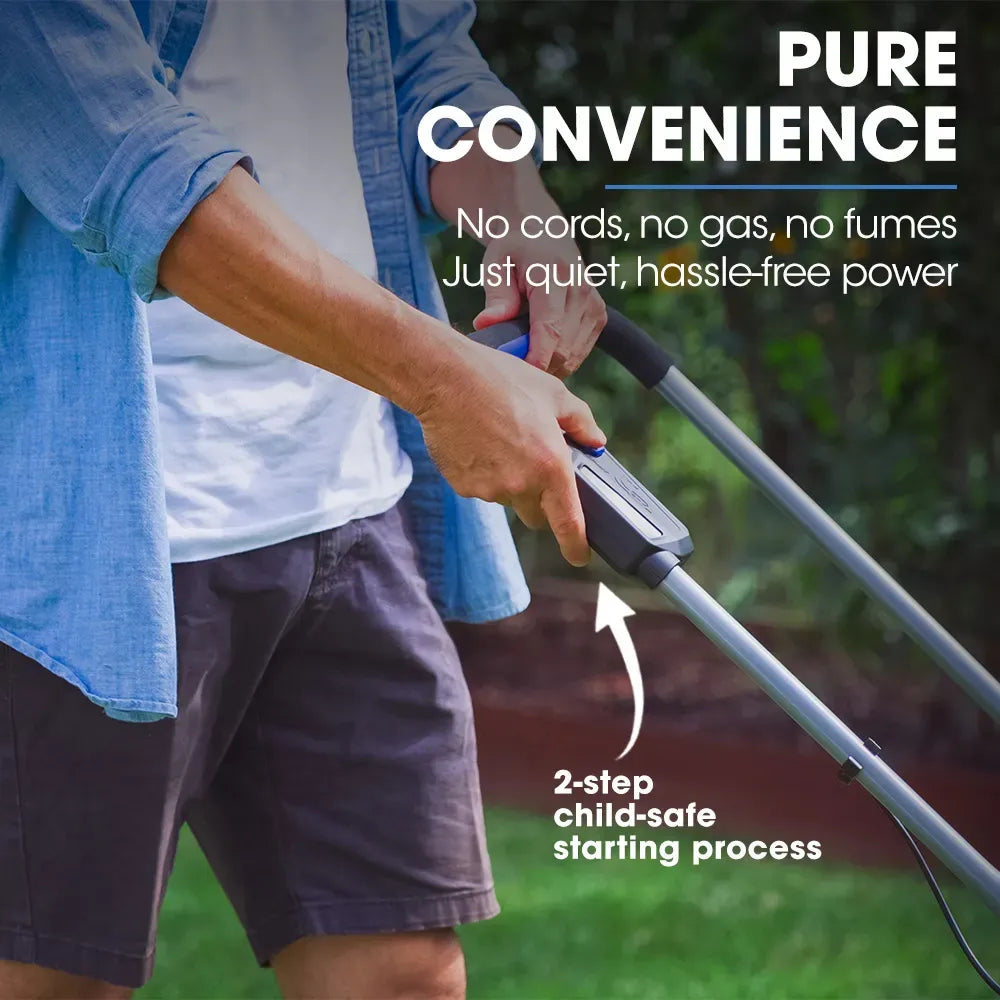 POWERBLADE 350CX 20V 13" Cordless Lawn Mower Kit, Fast Charger, 4Ah Battery, 5 Height, Brushless Electric, V219-MOWCLSPB1C3A