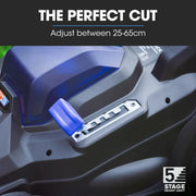 POWERBLADE 350CX 20V 13" Cordless Lawn Mower Kit, Fast Charger, 4Ah Battery, 5 Height, Brushless Electric, V219-MOWCLSPB1C3A