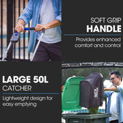POWERBLADE 350CX 20V 13" Cordless Lawn Mower Kit, Fast Charger, 4Ah Battery, 5 Height, Brushless Electric, V219-MOWCLSPB1C3A