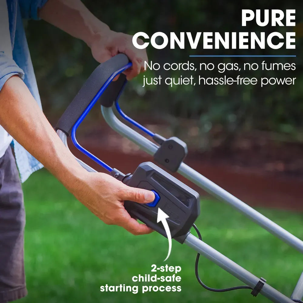 POWERBLADE 480CX 40V 17" Cordless Lawn Mower Kit, Fast Charger, 2 x 4Ah Batteries, 6 Stage Height, Brushless V219-MOWCLSPB1C7A