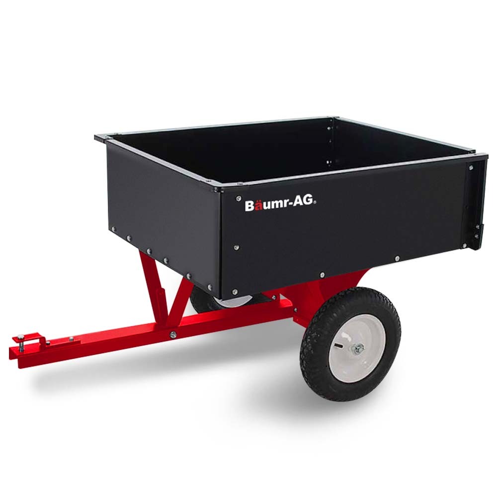 BAUMR-AG 270kg Capacity Metal Dump Cart, for Ride on Mower V219-MOWCRTBMAASD1