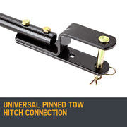 PLANTCRAFT Tow Behind Broadcast Spreader 90kg 105L Seed Fertiliser Tow Rotary V219-MOWCRTPLTAB90