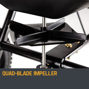 PLANTCRAFT Tow Behind Broadcast Spreader 90kg 105L Seed Fertiliser Tow Rotary V219-MOWCRTPLTAB90