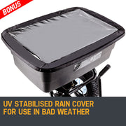 PLANTCRAFT Tow Behind Broadcast Spreader 90kg 105L Seed Fertiliser Tow Rotary V219-MOWCRTPLTAB90
