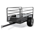 PLANTCRAFT Towed Steel Mesh Dump Cart Garden ATV Mower Trailer Tray 1250lbs V219-MOWCRTPLTAMD1
