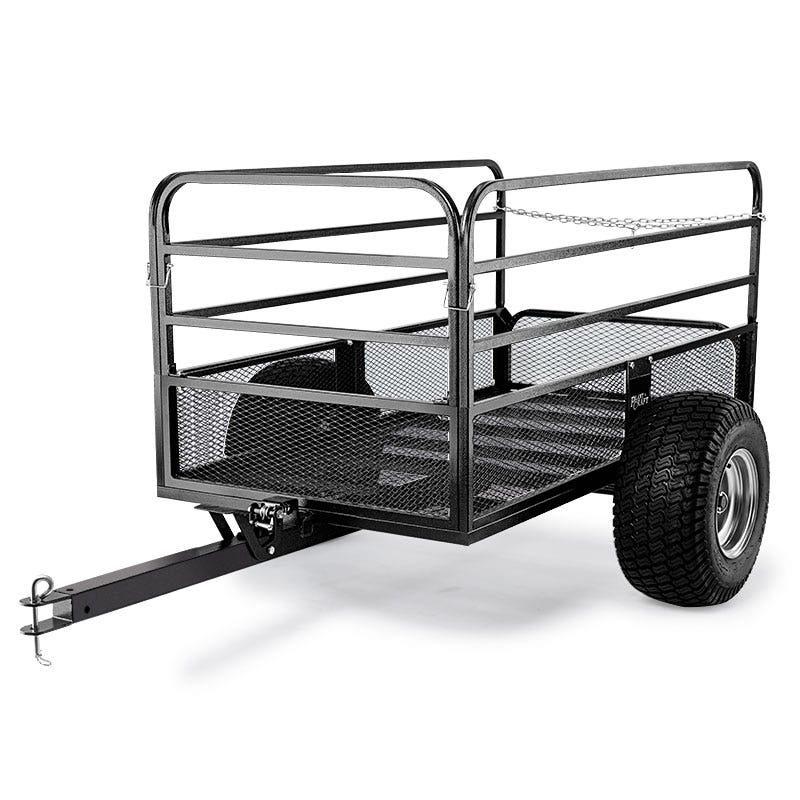 PLANTCRAFT Towed Steel Mesh Dump Cart Garden ATV Mower Trailer Tray 1250lbs V219-MOWCRTPLTAMD1