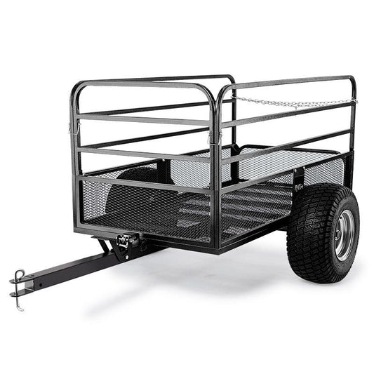 PLANTCRAFT Towed Steel Mesh Dump Cart Garden ATV Mower Trailer Tray 1250lbs V219-MOWCRTPLTAMD1