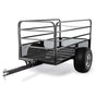 PLANTCRAFT Towed Steel Mesh Dump Cart Garden ATV Mower Trailer Tray 1250lbs V219-MOWCRTPLTAMD1