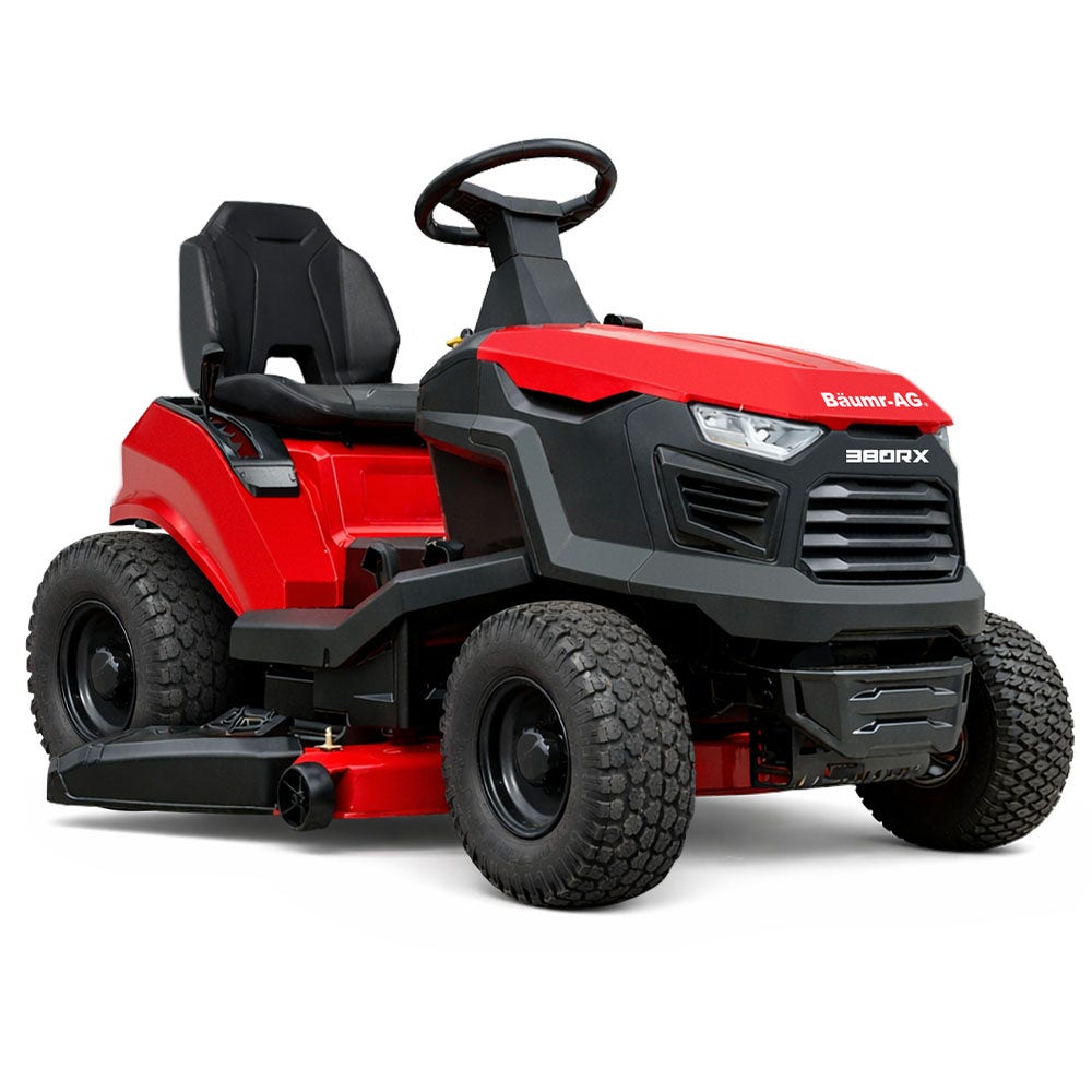 BAUMR-AG 38" Ride On Mower Lawn Tractor, Side Discharge or Mulch, Electric Start, 14hp 452cc, Hydrostatic, V219-MOWRIDBMP38SA