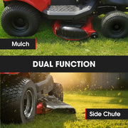 BAUMR-AG 38" Ride On Mower Lawn Tractor, Side Discharge or Mulch, Electric Start, 14hp 452cc, Hydrostatic, V219-MOWRIDBMP38SA