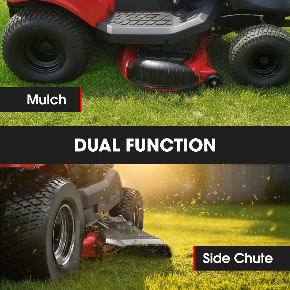 BAUMR-AG 38" Ride On Mower Lawn Tractor, Side Discharge or Mulch, Electric Start, 14hp 452cc, Hydrostatic, V219-MOWRIDBMP38SA