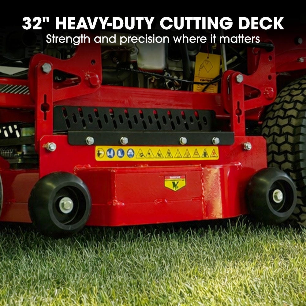 BAUMR-AG 32" Stand-On Zero-Turn Mower, Electric Start, 23hp, 764cc, Hydrostatic Drive, 10 Cut Heights V219-MOWRIDBMS32A