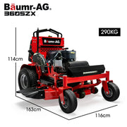 BAUMR-AG 36" Stand-On Zero-Turn Mower, Electric Start, 23hp, 764cc, Hydrostatic Drive, 10 Cut Heights V219-MOWRIDBMS36A