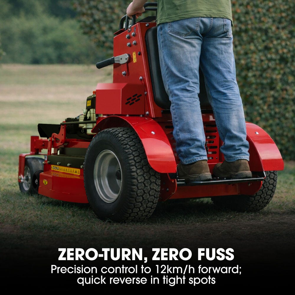 BAUMR-AG 36" Stand-On Zero-Turn Mower, Electric Start, 23hp, 764cc, Hydrostatic Drive, 10 Cut Heights V219-MOWRIDBMS36A