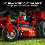 BAUMR-AG 36" Stand-On Zero-Turn Mower, Electric Start, 23hp, 764cc, Hydrostatic Drive, 10 Cut Heights V219-MOWRIDBMS36A