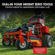 BAUMR-AG 36" Stand-On Zero-Turn Mower, Electric Start, 23hp, 764cc, Hydrostatic Drive, 10 Cut Heights V219-MOWRIDBMS36A