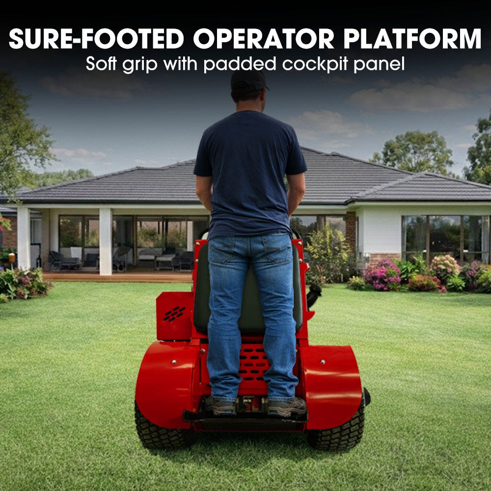 BAUMR-AG 36" Stand-On Zero-Turn Mower, Electric Start, 23hp, 764cc, Hydrostatic Drive, 10 Cut Heights V219-MOWRIDBMS36A
