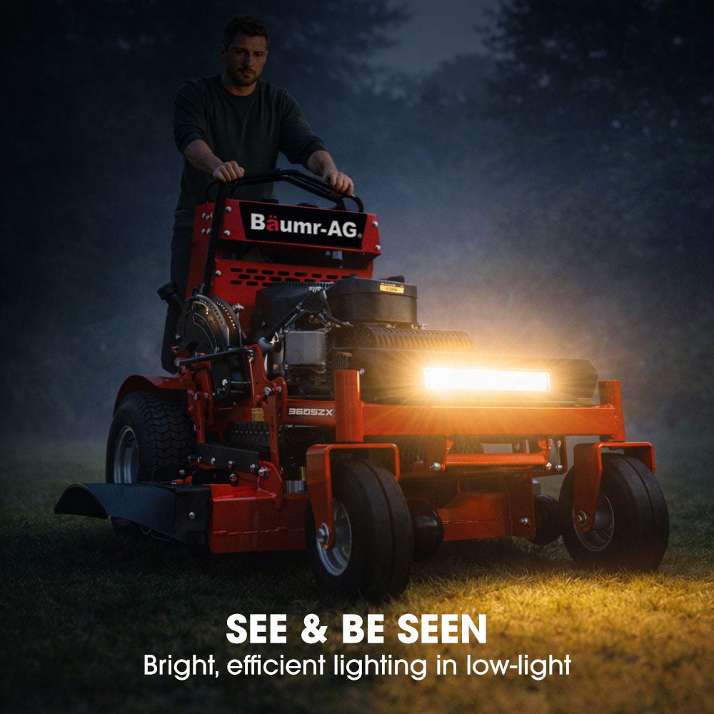 BAUMR-AG 36" Stand-On Zero-Turn Mower, Electric Start, 23hp, 764cc, Hydrostatic Drive, 10 Cut Heights V219-MOWRIDBMS36A