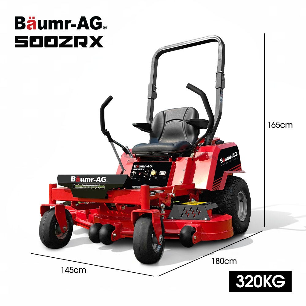 BAUMR-AG 50" Zero-Turn Ride On Mower, Electric Start, 23hp, 764cc, Hydrostatic Drive, 7 Cut Heights V219-MOWRIDBMZ50A