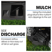POWERBLADE 20" 200cc Self-Propelled Lawn Mower, Electric Start, 7 Height, Steel Deck, Deck Wash Port, OHV V219-MOWSPRPB20EA