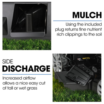 PowerBlade 20" 200cc Self-Propelled Lawn Mower, 7 Height, Steel Deck, Deck Wash Port, OHV 4-Stroke Petrol - V219-MOWSPRPB20SA