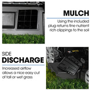 PowerBlade 22" 224cc Self-Propelled Lawn Mower, Electric Start, 7 Height, Steel Deck, Deck Wash Port, OHV V219-MOWSPRPB22EA