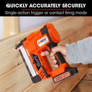 UNIMAC CLS400 20-50mm 16ga Finishing Nail Gun, Cordless 20V Lithium Nailer Kit V219-NALCLSUMCA4C0