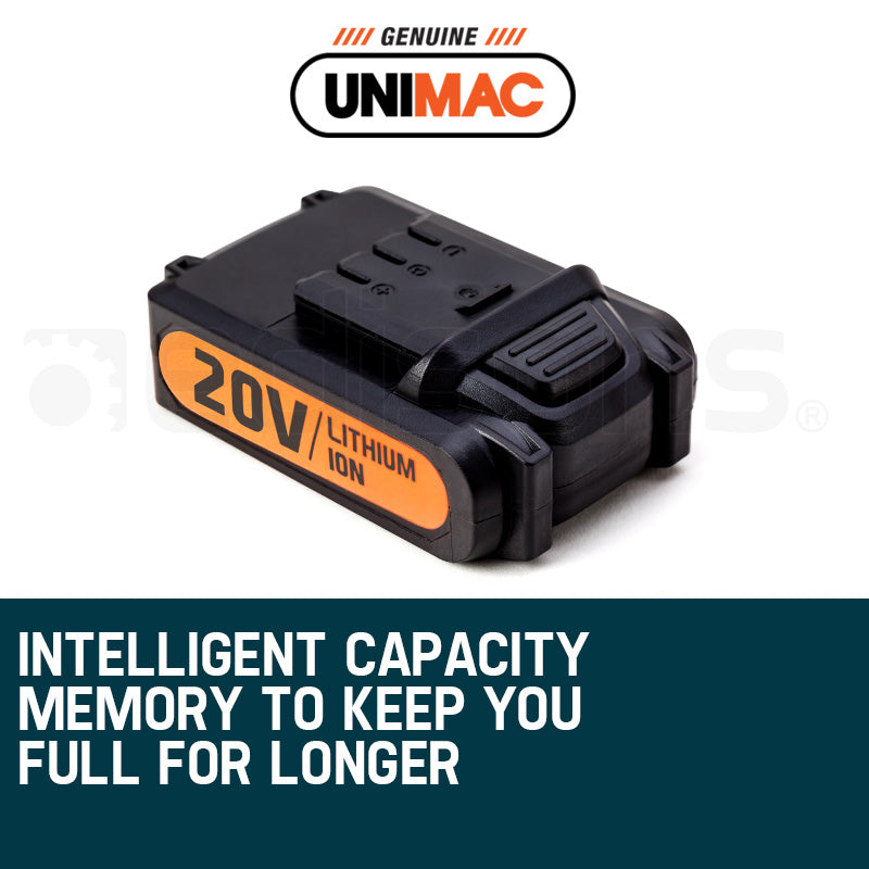 UNIMAC Nailer 20V Battery Lithium Ion Rechargeable Cordless Nail Gun V219-NALCLSUMCANB1