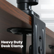 FORTIA Triple Computer Monitor Mount Stand for Desk with 3 Adjustable Arm Holder for 15 to 32 inch Displays V219-OFFCMSFO3X1A